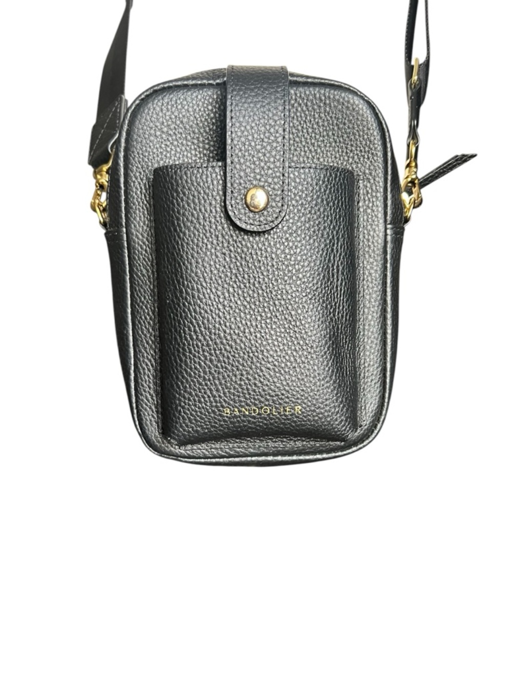 Bandolier Dillon Crossbody Bag in Black and Gold - Picture 5 of 16